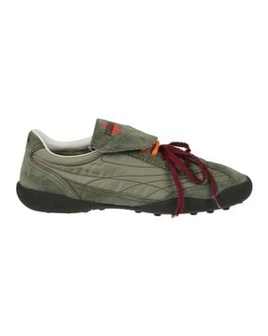 DSquared² Soccer Calf Leather Low Sneakers - Green