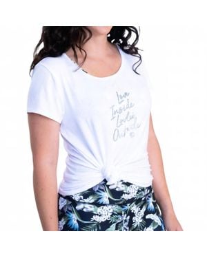 Lovlei Everyday Scoop-Neck Tee - White