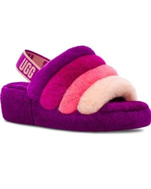 UGG Fluff Yeah Slide Sheepskin Slippers - Purple