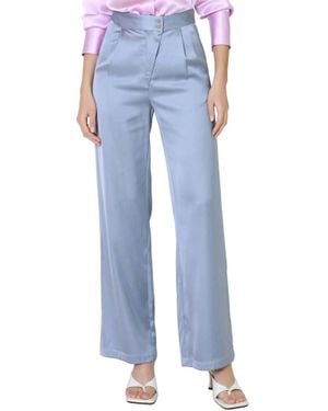 Crescent Satin Twill Pants - Blue