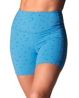 Tavi Slash & Dash Biker Shorts - Blue