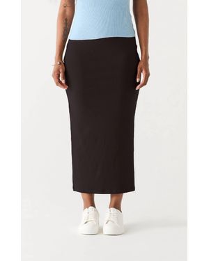 Dex Long Pencil Skirt - Black