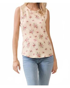 BOMBOM Ribbed Tank Top - Blue