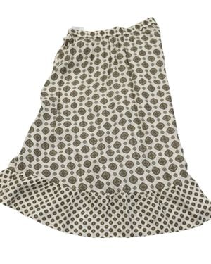 Michael Kors Asymmetrical Ruffled Jacquard Midi Skirt - White