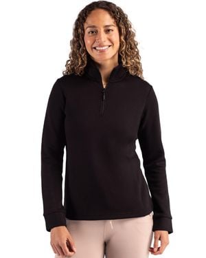 Clique Haven Recycled Quarter Zip Sweatshirt - Black