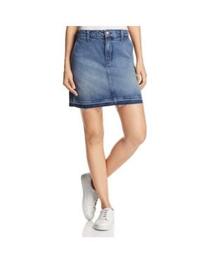 J Brand Ambition Denim Mini Skirt - Blue