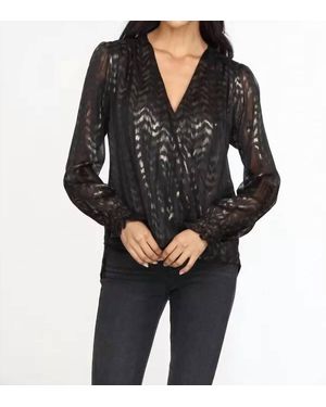Veronica M Surplice Blouse - Black