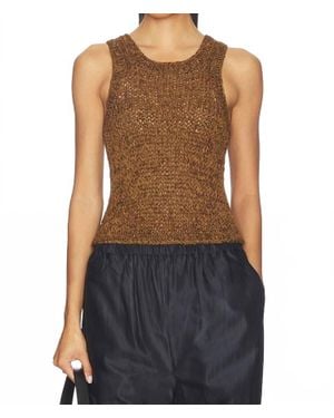 A.L.C. Nelly Knit Top - Brown