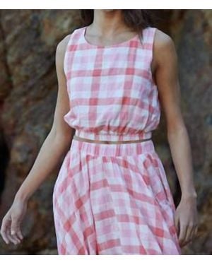 By Together Sleeveless Top And Midi Skirt Set - Purple