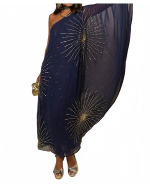 RIXO London Liza Star Dress - Blue