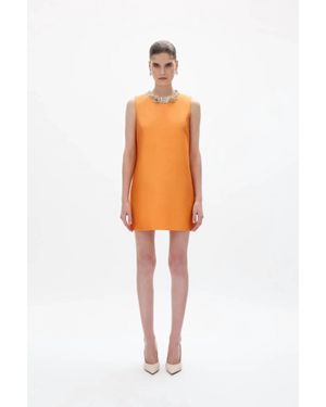 Rachel Gilbert Ludovica Shift Mini Dress - Orange