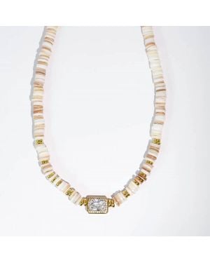 Treasure Jewels Dream Pop Gemstone Necklace - Metallic