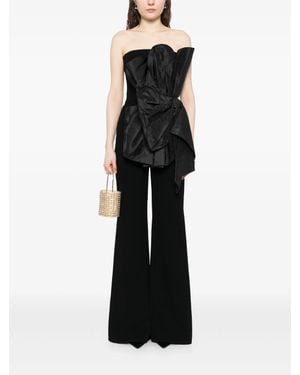 Saiid Kobeisy Voluminous Draped Moulage Jumpsuit - Black