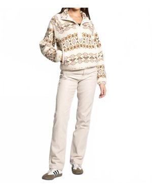 Thread & Supply Piper Half-Snap Pullover - Natural