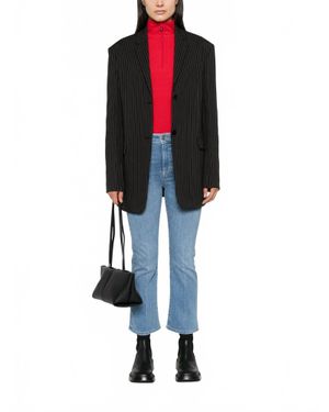 Theory Le Crop Mini Bootcut Jeans - Blue