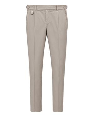 Billionaire Gabardine Chinos Pants - Gray
