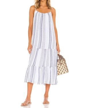 Rails Adora Ruffled Midi Dress - White