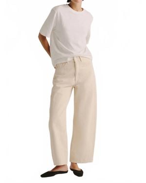 DL1961 Relaxed Barrel Jean - White