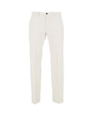 BRIGLIA Slim Tailored Formal Pants - White