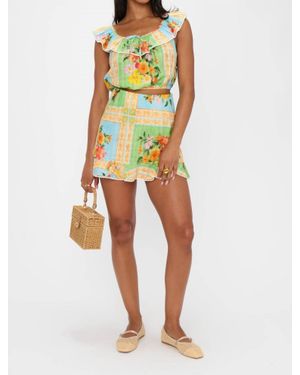 Show Me Your Mumu All Night Ruffle Skort - Multicolor