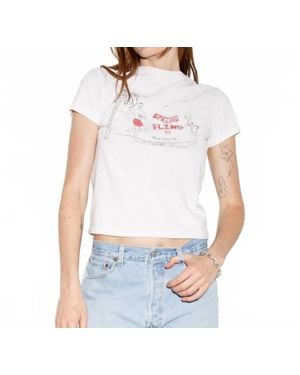 RE/DONE Classic Spring Fling Tee - Blue