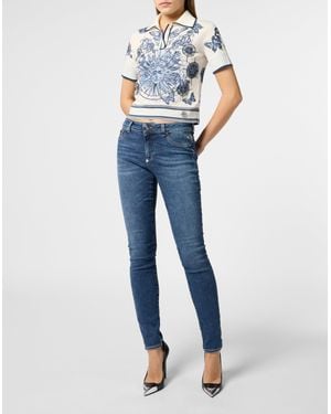 Philipp Plein Super Stretch Jeggings Basic - Blue