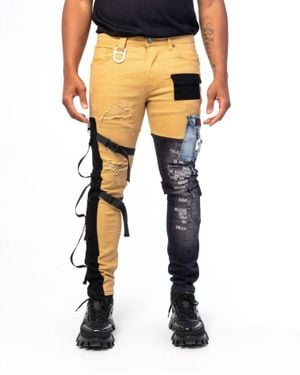 Gala Cargo Denim Jeans - Black
