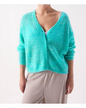American Vintage Nuggy V-Neck Cardigan - Blue