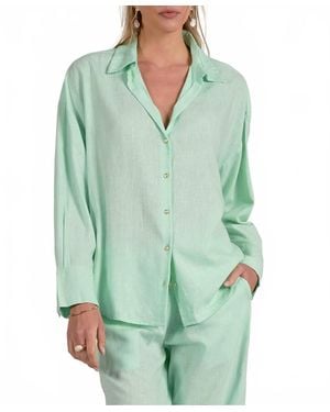 Elan Luxe Lounge Top - Green