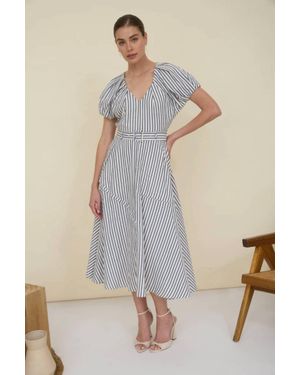 ZOE AND CLAIRE Sweet Sonata Midi Dress - Natural