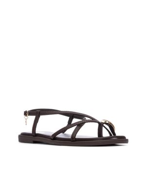 Xti Flat Strappy Sandals - Brown