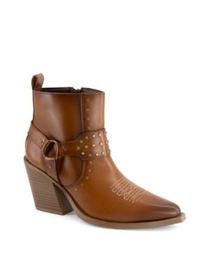 Forastero Leather Booties - Brown