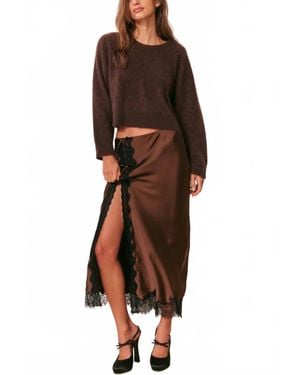 LoveShackFancy Bellman Pullover - Brown