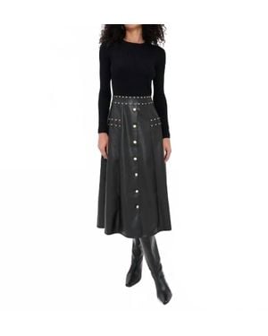 Shoshanna Cleo Midi Dress - Black