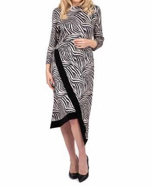 Scapa Printed Asymmetric Midi Dress - Multicolor
