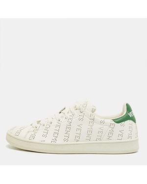 Vetements Perforated Leather Low Top Sneakers - White