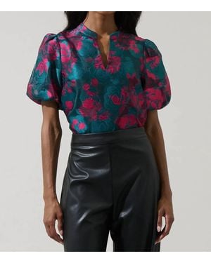 Sugarlips Kaelani Jacquard Top - Black