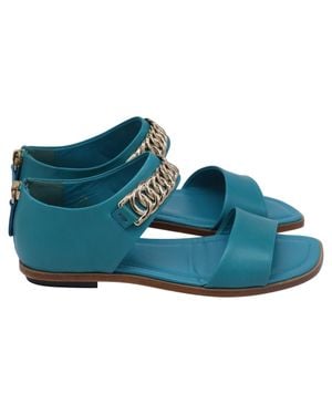 Tod's Chain Detail Sandals - Blue