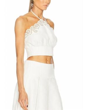 Jonathan Simkhai Mellie Halter Top - White
