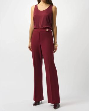 Joseph Ribkoff Pull On Mid-Rise Flared Trouser Pant