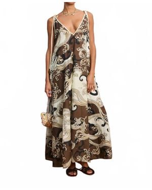 ALÉMAIS Otis Midi Dress - Natural