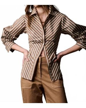 Hevron Drexel Button-Down Shirt - Natural