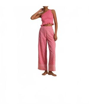 Cloe Cassandro Tara Silk Blend Top - Red