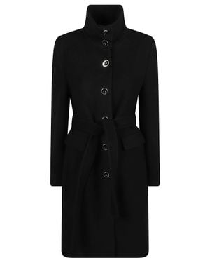 Pinko Tailored Wool Blend Citiso Coat - Black