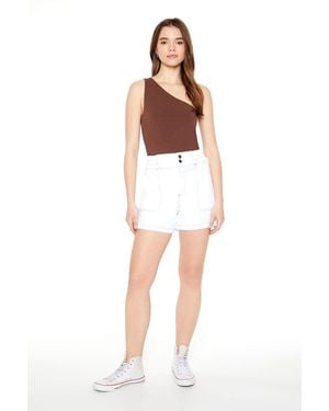 Forever 21 Twill Trouser Shorts - White