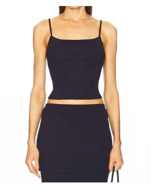 LNA Senti Ribbed Tank Top - Blue