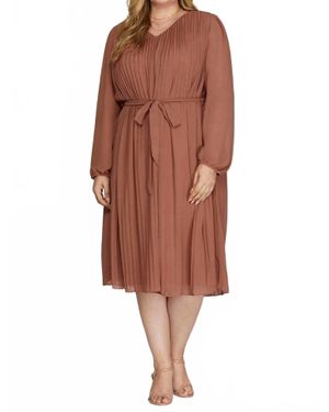 She + Sky Bridget Dress - Brown