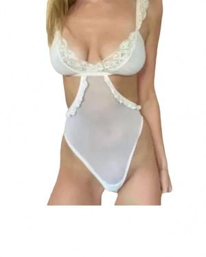 WE ARE HAH Key To Your Heart Bodysuit - White