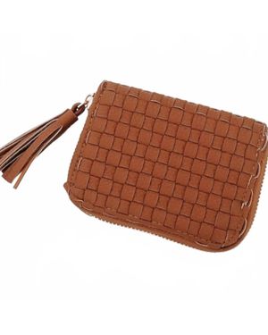 Pretty Simple Wynona Woven Card Wallet - Brown