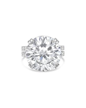 Diana M. Jewels Platinum 9.50 Ct. Tw. Lab-Grown Diamond Ring - White